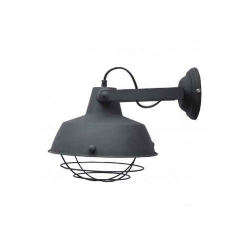 Wandlamp vintage black+kooi 27cm