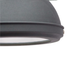 Wandlamp antiek black + onderkap - 20cm