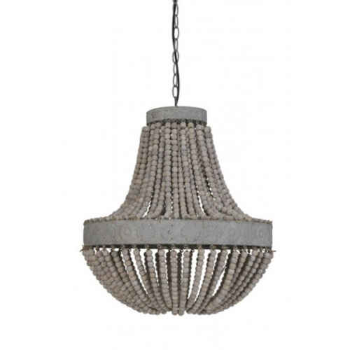 Hanglamp kralen 51x63 cm Luna oud wit