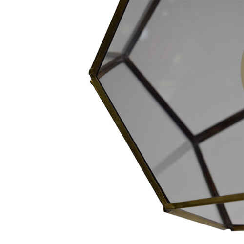 Hanglamp Geo-1 20x20cm brass antique