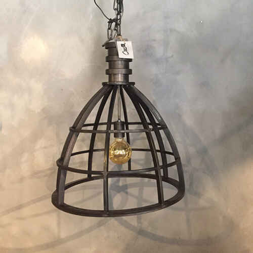 Hanglamp 50x62,5cm metaal antiek zwart