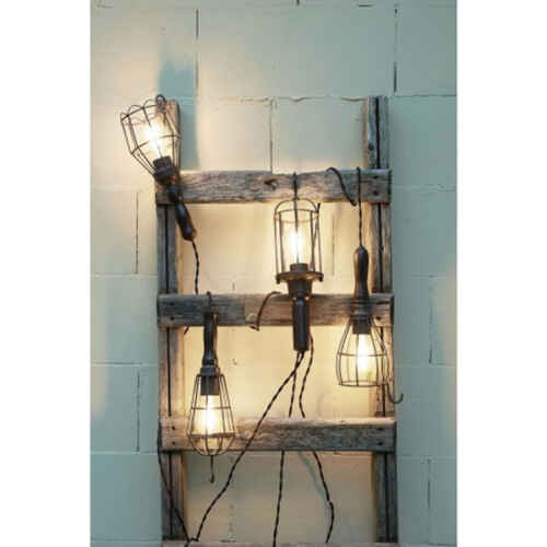 Hanglamp 13x32cm zwart metaal