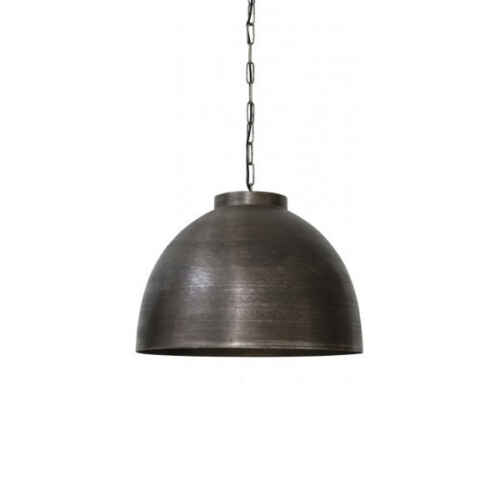 Hanglamp 60x42cm Donker ruw nikkel