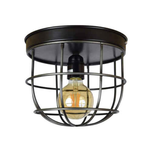 Plafondlamp Barn large 22x21cm vintage black