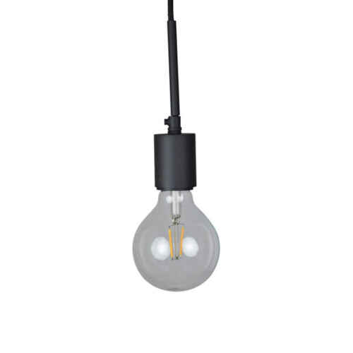 Hanglamp Bulby vintage black