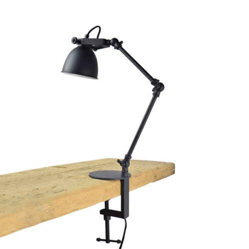 Klemlamp Worker 12cm Vintage Black