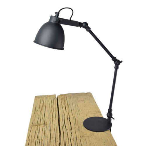 Klemlamp Worker 12cm Vintage Black