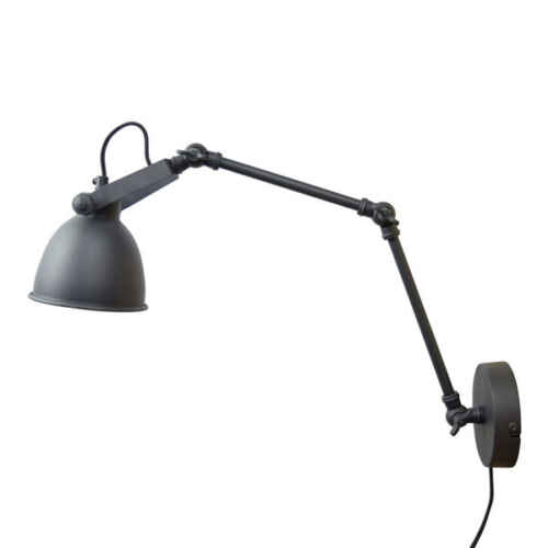 Wandlamp Desky 12cm vintage black