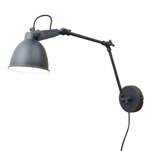 Wandlamp Desky 12cm vintage black