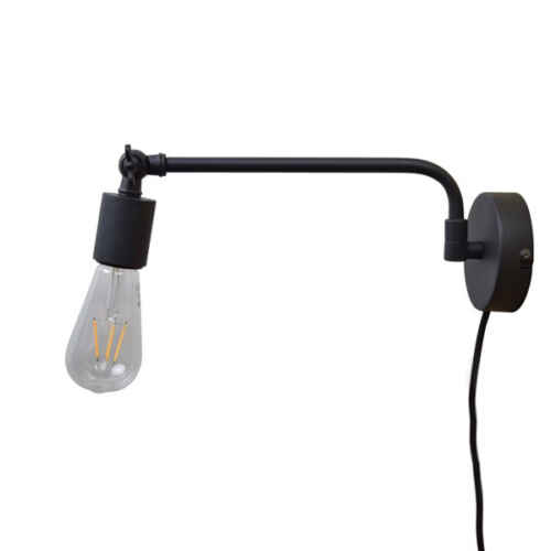 Wandlamp Swing vintage black