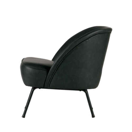 BePureHome Fauteuil Vogue - Leder zwart