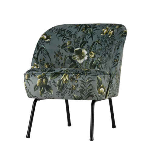 BePureHome Fauteuil Vogue - Fluweel poppy grijs