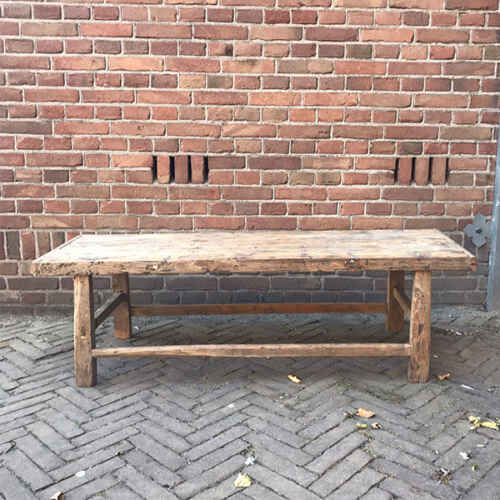 Salontafel elm 129,5x42x39cm