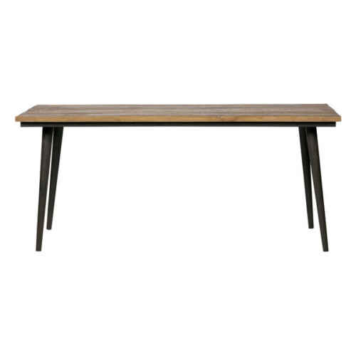 BePureHome Eettafel Guild 180cm - Naturel met zwart onderstel