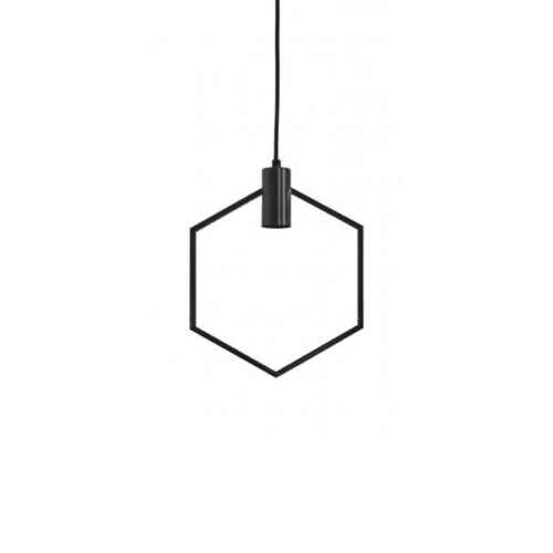 Hanglamp 30x37cm AINA mat zwart