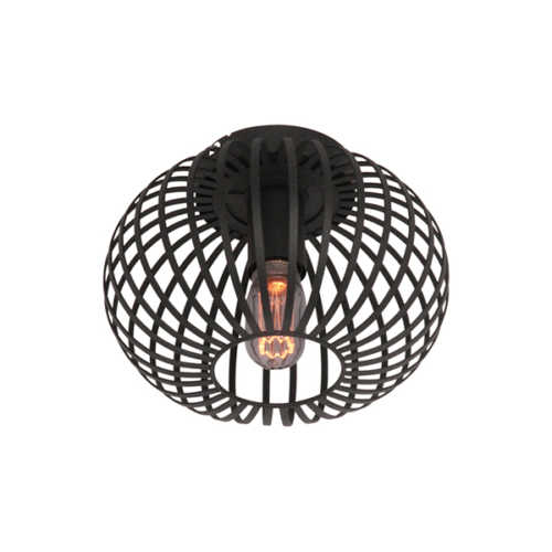 Plafondlamp Aglio 25cm - Zwart
