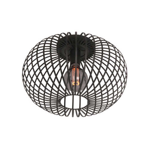 Plafondlamp Aglio 40cm - Zwart
