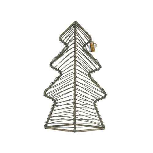 IB Laursen Kerstboom wire Metaal grijs - 22,5cm