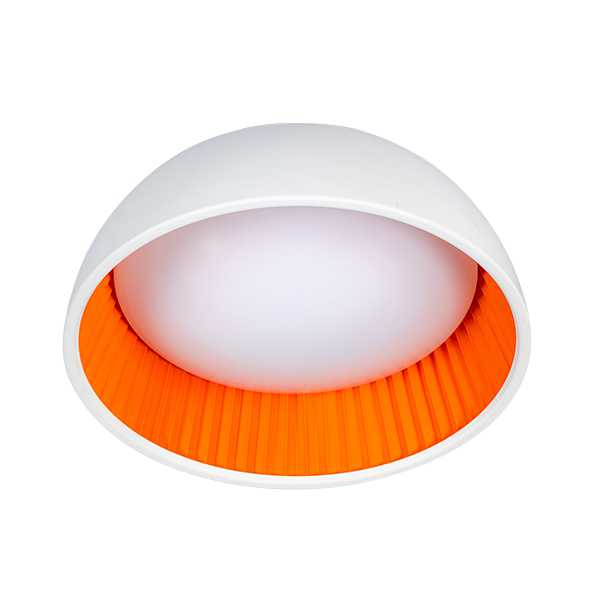 academisch Flipper zak Plafondlamp Ringo 49cm LED - Wit/Oranje - Cees Mooi Stoer Wonen Barneveld
