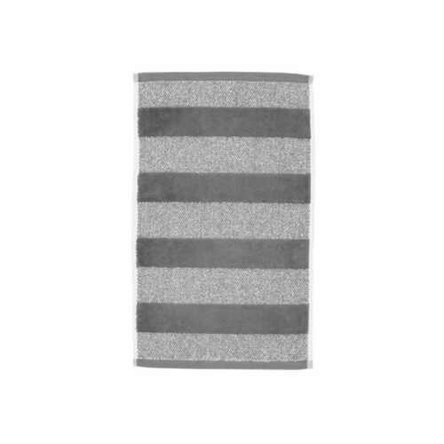 Sheer Stripe Gastendoek (30x50cm) - Antraciet